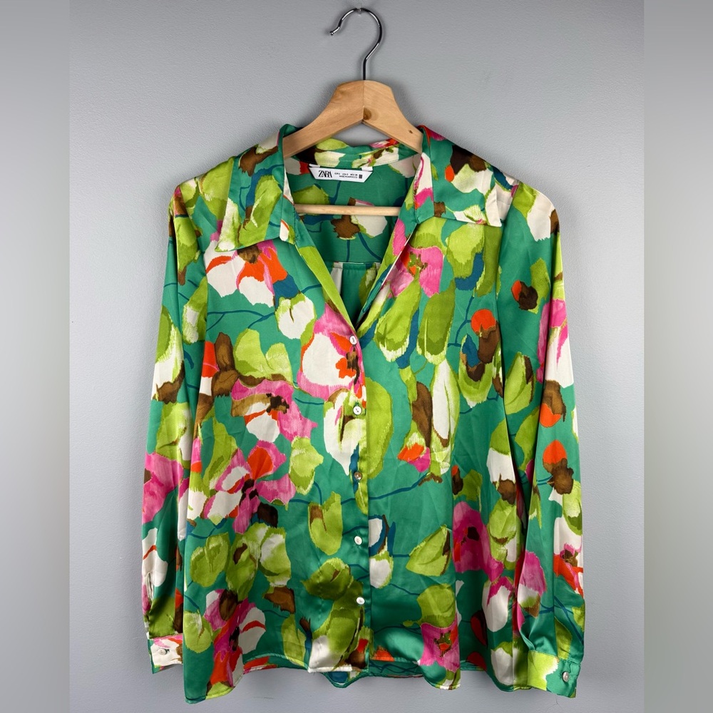 Zara Multicolor Floral Shirt